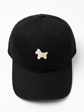 Doggy Patch Preppy Baseball Cap - Black Cotton